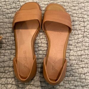 Madewell Pieced D’Orsay Flats in Leather